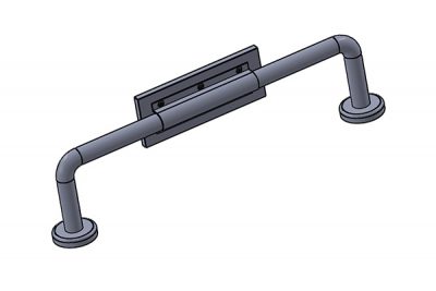 BR-50 Back Rest Grab Bar 24” Exposed