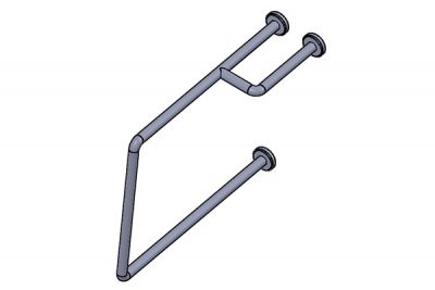 C34 Side Rail with Outrigger 30” x 6” x 24”