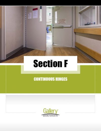 F - Continuous Hinges