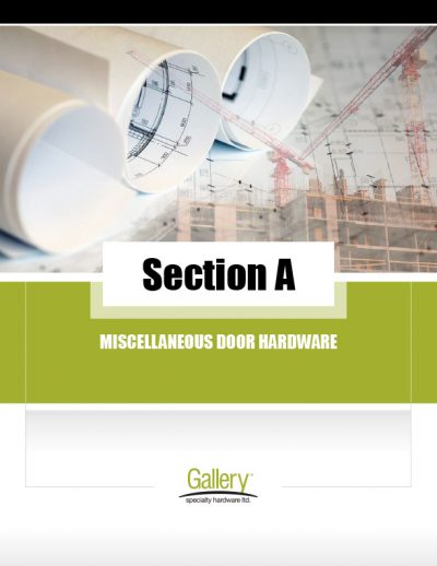 A - Misc. Door Hardware